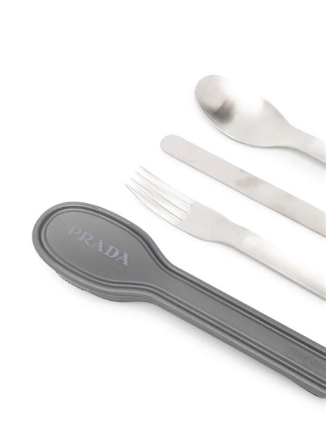 prada spoon|Prada Silver Tone Encased Cutlery Set Release .